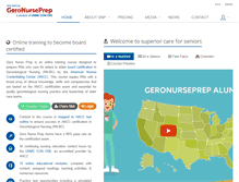 Tablet Screenshot of geronurseprep.com